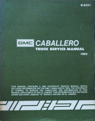 1982 GMC Caballero Service Manual