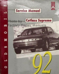 1992 Olds Cutlass Supreme Service Manual 