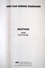 1989 Ford Mustang Electrical Wiring Diagrams