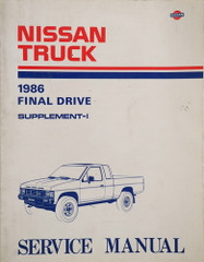 1986 Nissan D21 Truck Final Drive Service Manual Supplement