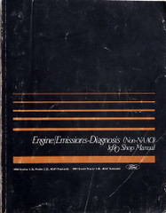 1990 Ford (Non-NAAO) Engine / Emissions Diagnosis Shop Manual 
