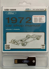 1972 Ford Lincoln Mercury Car Shop Manual Volume 1, 2, 3, 4, 5 on USB