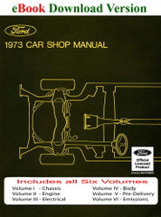 1973 Ford Car Lincoln Mercury Factory Shop Service Manual eBook Download