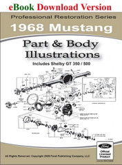 1968 Ford Mustang Part and Body Illustrations Download 
