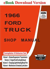1966 Ford Truck Shop Manual Download 