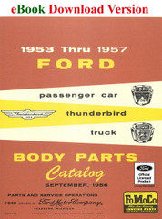 1953-1957 Ford Car, Thunderbird and Truck Body Parts Catalog Download