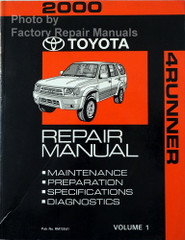 2000 Toyota 4Runner Repair Manual Volume 1