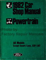 1982 Ford Lincoln Mercury Car Engine Powertrain Shop Service Manual