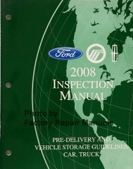 2008 Ford Lincoln Mercury Car Truck Pre-Delivery and Inspection Manual