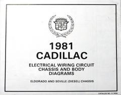 1981 Cadillac Eldorado Seville with Diesel Engine Chassis Wiring Diagrams 