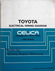 1988 Toyota Celica Electrical Wiring Diagrams 