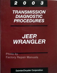 2003 Jeep Wrangler Transmission Diagnostic Troubleshooting Procedures
