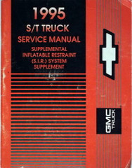 995 Chevy S10 Truck Blazer GMC Jimmy Sonoma Airbag Shop Repair Manual Supplement