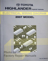 2007 Toyota Highlander Hybrid Electrical Wiring Diagrams