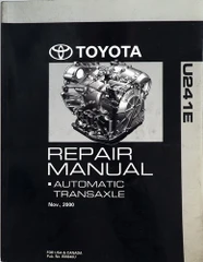 Toyota U241E Automatic Transmission Repair Manual