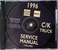 1996 Chevy GMC C/K Truck Service Manuals on CD