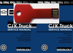 1996 Chevy GMC C/K Truck Service Manuals on USB