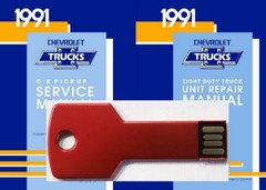 1991 Chevrolet Trucks C/K Pickup Service Manual & Unit Repair Manual on UAB