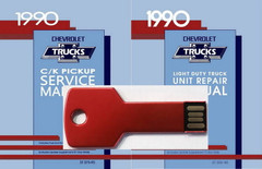 1990 Chevrolet Trucks C/K Pickup Service Manual & Unit Repair Manual on USB
