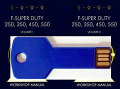 1999 Ford F250 F350 F450 F550 Super Duty Service Manuals on USB