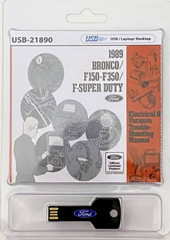 1989 Ford Bronco F150 F250 F350 F-Super Duty Electrical & Vacuum Troubleshooting Manual