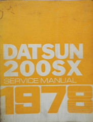 1978 Datsun 200SX Service Manual