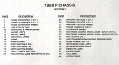 1988 Chevy GMC P Models Electrical Wiring Diagrams P20/P2500, P30/P3500