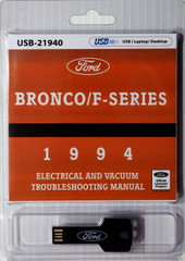 1994 Ford F150 F250 F350 Truck Bronco Electrical & Vacuum Troubleshooting Manual