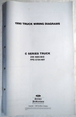 1990 Ford C8000 CT8000 Truck Foldout Electrical Wiring Diagrams