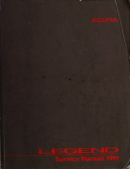 1991 Acura Legend Sedan Service Manual