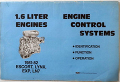 1981 1982 Ford Escort Exp Mercury LN7 Lynx 1.6L Engine Control Systems Manual
