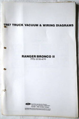 1987 Ford Ranger and Bronco II Electrical Wiring Diagrams 