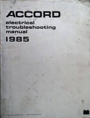 1985 Honda Accord Electrical Troubleshooting Manual