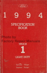 1994 Ford Truck Service Specifications Book 1