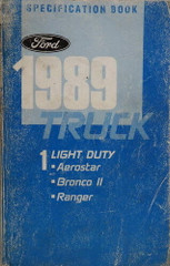 1989 Ford Truck Service Specifications Book 1