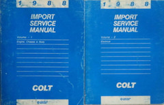 1988 Dodge Colt Factory Service Manual Set