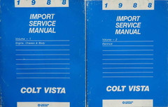 1988 Dodge and Plymouth Colt Vista Service Manual Set
