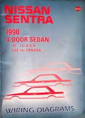 1990 Nissan Sentra 4 Door Sedan Wiring Diagrams