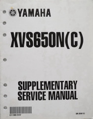 2001 Yamaha XVS650 V Star 650 Custom (XVS650N/NC) Service Manual Supplement