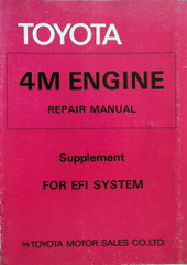 Toyota 4M-E Engine Repair Manual Supplement for EFI System\n