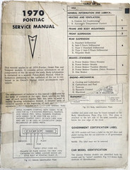 1970 Pontiac Service Manual