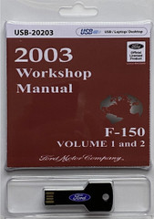 2003 Ford F150 Workshop Manual Volume 1 and 2 on USB 