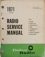 1971 GM Delco Radio Service and Parts Manual