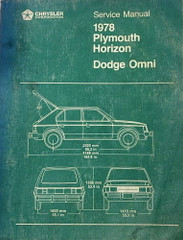 1978 Plymouth Horizon Dodge Omni Service Manual 