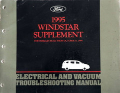 1995 Ford Windstar Electrical and Vacuum Troubleshooting Manual Supplement