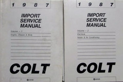 1987 Dodge Plymouth Colt Service Manual Set