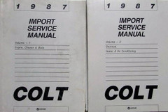 1987 Dodge Plymouth Colt Service Manual Set