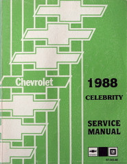 1988 Chevrolet Celebrity Service Manual