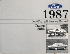 1987 Ford Taurus Mercury Sable Do It Yourself Service and Maintenance Manual