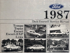 1988 Ford Escort Tempo EXP, Mercury Topaz Lynx Do It Yourself Service Manual